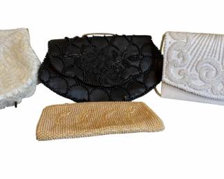4 Vintage Beaded Purses