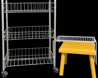 Step Stool, Rolling Rack And Kitchen Organization
