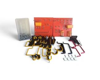 Large Garage Organizer Lot Pegboards, Bins, Utility Hooks Hardware