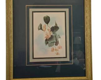 Framed Watercolor Print Signed And Numbered