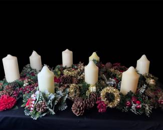 Holiday Greenery With New Candles Mystery Lot