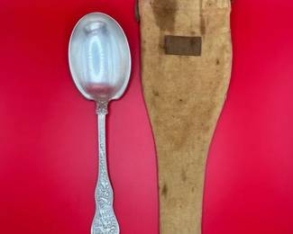 Antique Tiffany Co Sterling Silver Olympian Serving Spoon