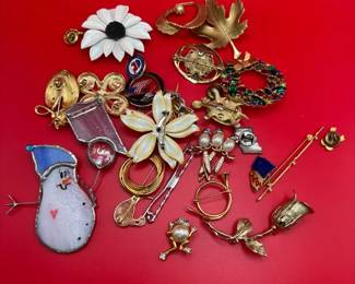 Assorted Brooches Mystery Lot
