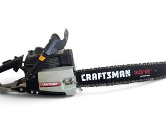 Vintage Craftsman 3.0 18 Gas Powered Chainsaw Engine Turns Over