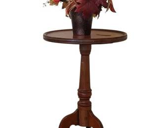 Vintage Queen Anne Style Wooden Tripod Table