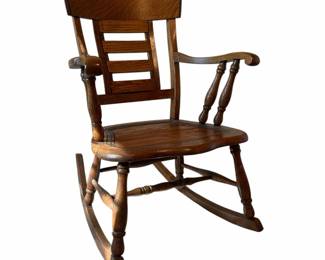 Vintage Oak Rocking Chair