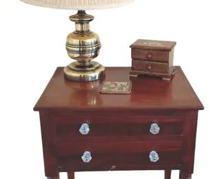 Vintage Federal Style Wooden Side Table