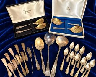 Mystery Lot Of Silverplated Serving Utensils A Gorgeous Lot