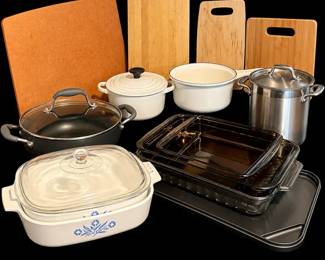 Le Creuset, Pyrex, Anchor Hocking, Anolon, Corning Ware And AllClad