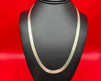 20 Sterling Silver Herringbone Chain