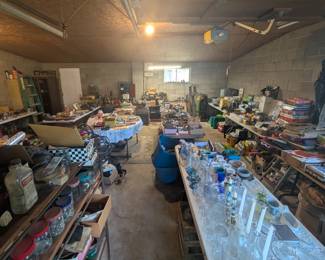 in the garage
