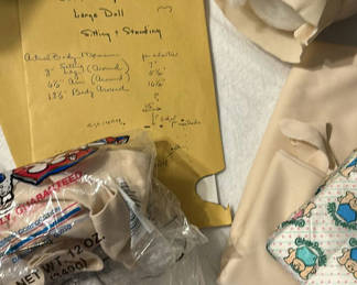 Lot 260: Soft Sculpture Doll Making Materials and Patterns