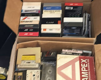 Lot 20: Assorted VHS Tapes, Cassette Tapes, and Recordable CDs/DVDs