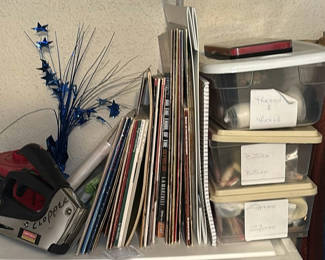 Lot 62: Craft Books, Sewing Supplies, and Staple Gun