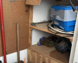 Lot 119: Assorted Garage and Workshop Tools and Supplies