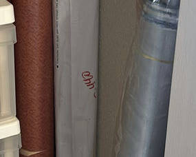 Lot 64: Assorted Rolls of Fabric and Mesh Material