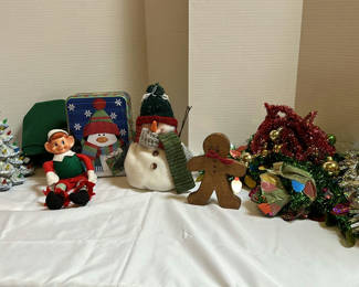 Lot 243: Christmas Holiday Decorations and Figurines