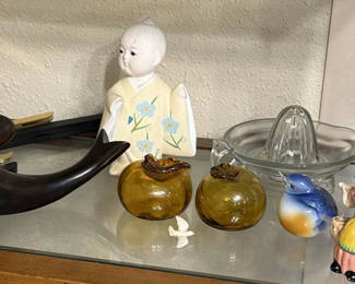 Lot 135: Assorted Decorative Figurines and Glassware