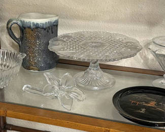 Lot 136: Assorted Glassware and Ceramic Mug