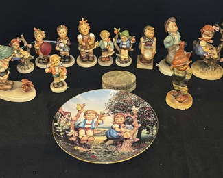 Lot 12: Collection of Hummel Figurines and Decorative Plate