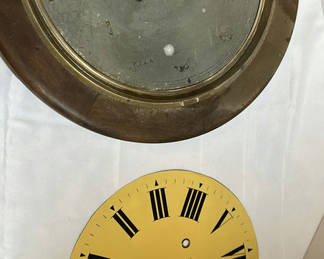 Lot 239: Vintage Wall Clock and Replacement Clock Dial