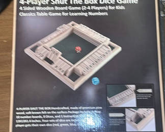 Lot 69: Wooden Dice Game, Framed Art Pieces, and Assorted Magazines