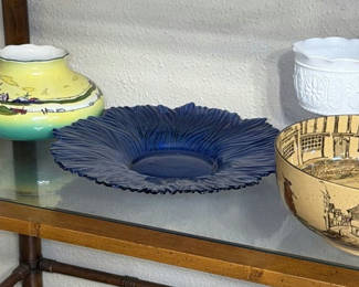 Lot 138: Assorted Decorative Ceramic and Glass Bowls and Containers