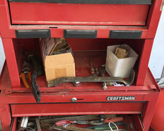 Lot 118: Craftsman Tool Chest with Assorted Hand Tools