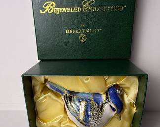 Department 56 Bejeweled Collection Bird Glass Ornament