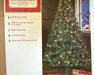 Holiday Time 6.5-Foot Madison Pine Pre-Lit Artificial Christmas Tree