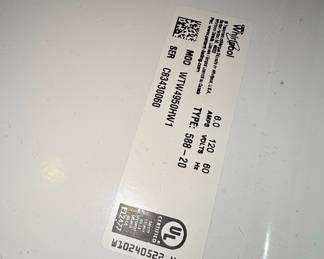 Whirlpool WTW4950HW Washer and Maytag Bravos MEDX655DW0 Dryer