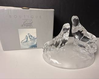 Cristal d'Arques Seal Figurine