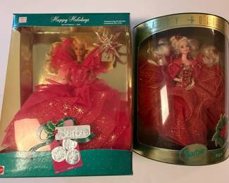 Assorted Mattel Happy Holidays Barbie