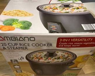 Ambiano 20 Cup Rice Cooker & Steamer