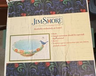 Jim Shore Outdoor Living Birdbath