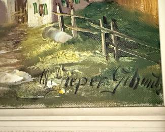 Alpine Landscape Oil Painting
