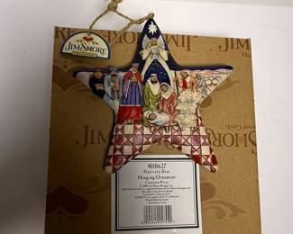 Jim Shore Heartwood Creek Nativity Star Hanging Ornament 4010627