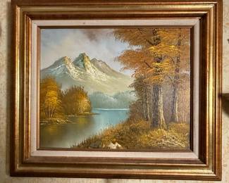 Mountain Landscape Oil Painting by Antonio Tino