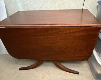 Duncan Phyfe Style Mahogany Drop Leaf Dining Table