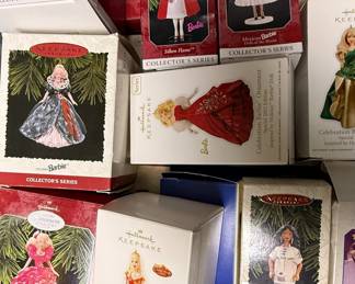 Collection of Hallmark Keepsake Barbie Ornaments
