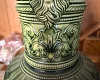 Green Pitcher and Covered Jar