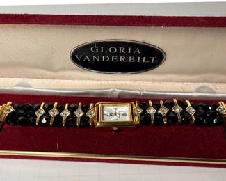 Gloria Vanderbilt Beaded Fashion Watch