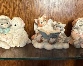 Assorted Enesco Calico Kittens Figurines