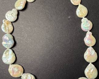 Freshwater Coin Pearl Necklace