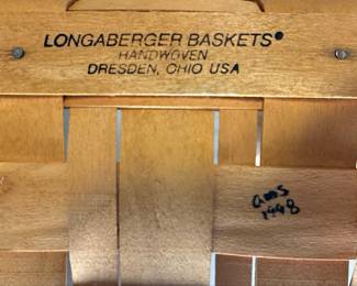 1998 Longaberger Divided Organizer Basket