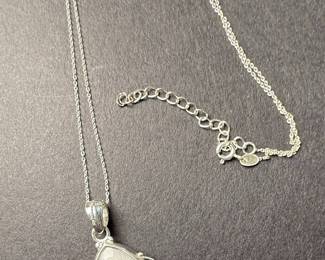 Rainbow Moonstone Pendant Necklace