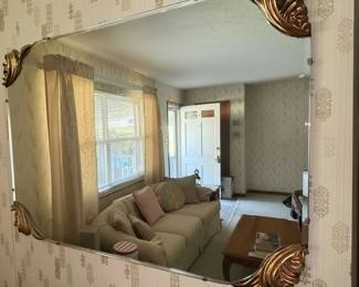 Hollywood Regency Style Wall Mirror