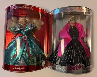 Assorted Mattel Happy Holidays Barbie