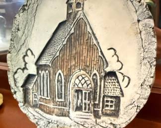 Shapes of Clay by Stan Church Plaque on Stand