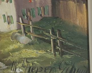 Alpine Landscape Oil Painting
